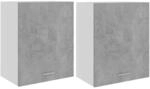 vidaXL H&auml;ngeschr&auml;nke 2 STK. Lyon Betongrau 50x31x60 cm Holzwerkstoff, K&uuml;che