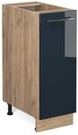Vicco Apothekerschrank Fame-Line, Dunkelblau Hochglanz, 30 cm ohne...