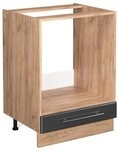 Vicco Herdumbauschrank Fame-Line, Anthrazit Hochglanz, 60 cm ohne...