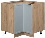 Vicco Eckunterschrank Fame-Line, Hellblau-grau, 80.5 cm ohne Arbeitsplatte, zur