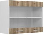 Vicco K&uuml;chenglasschrank R-Line, Artisan-Eiche, 80 cm