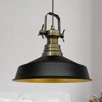 bamyum Asletl H&auml;ngelampe Industrial aus Metall &Oslash;41 cm, K&uuml;chenlampe Vintage,