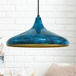 bamyum Champion H&auml;ngelampe Esstisch Metall &Oslash;35cm, Pendelleuchte Ocean Lampenschirm