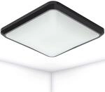 Oktaplex lighting LED Deckenleuchte Pino Anthrazit Quadratisch 12 Watt 850 lm 3000 K