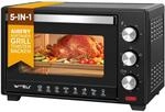 WOLTU Mini Backofen mit Umluft 28 L, Pizzaofen 1600 W, 100-230 &deg;C, Timer 0-60 Min.,