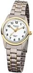 REGENT Armbanduhr grau Silber Gold F-428 Damen Analog-Quarzuhr D3URF428 Quarzuhr f&uuml;r