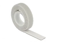 Delock 18274 Klettband Klettbinder auf Rolle L 1 m x B 13 mm grau