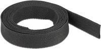 Delock Gewebeschrumpfschlauch 2 m x 10 mm Schrumpfungsrate 2:1 schwarz