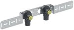 Geberit FlowFit Anschlusswinkel 90&deg; vormontiert 2-fach, ged&auml;mmt, 20 mm x...