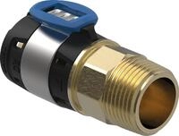 Geberit FlowFit &Uuml;bergang mit AG, 25 mm x 3/4"