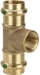 Viega T-St&uuml;ck Sanpress 2217.2 RG SC-Contur mit IG 28 x 3/4 Zoll x 28 mm,...