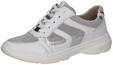 CAPRICE Damen Sneaker flach Sportlich Bequem, Wei&szlig; (White/Silver), 40 EU