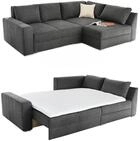 Ecksofa-Dauerschl&auml;fer B260/T181/H88 cm Federkern Boxspring-System, inkl.
