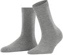FALKE Damen Socken Cosy Wool W So Wolle Kaschmir einfarbig 1 Paar, Grau Light Heather