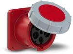 PCE 345-6 CEE-Anbausteckdose gerade 120x120 125A 5p 6h IP67 I POWER TWIST