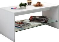 VCM Couchtisch 90x40x40 cm 1 Fach Glas Holzwerkstoff Wohnzimmer |...