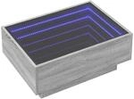 vidaXL LED Couchtisch, Beistelltisch mit LED-Infinity-Spiegel, Kaffeetisch...
