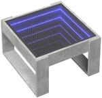 vidaXL Couchtisch, Beistelltisch mit Infinity-LED, Kaffeetisch Sofatisch f&uuml;r