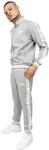 Lonsdale Herren Trainingsanzug schmale Passform ASHWELL S, Grey/White