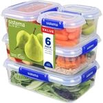 Sistema KLIP IT PLUS Frischhaltedosen Set | 6-teiliges luftdichtes Vorratsdosen Set