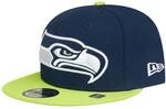 New Era 9Fifty Snapback Cap - XL Logo Seattle Seahawks Navy