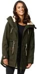 Navahoo Damen Winterjacke mit Teddyfell Winter Jacke warm gef&uuml;ttert B991