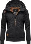 Ragwear Damen warme Winterjacke mit abnehmbarer Kapuze Jotty Winter Intl Black22 Gr.