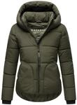 Navahoo Damen Winterjacke warme kurze Steppjacke mit reflektierenden Details,