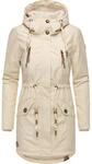Ragwear Damen Mantel lange warme Winterjacke mit Teddyfell-Kapuze Elsie Intl Beige22