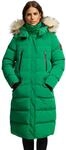 MARIKOO lange Damen Winterjacke warmer Parka gesteppt mit Kapuze B890