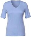 Damen Basic T-Shirt mit blickdichter Front