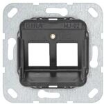 Gira 560200 Modular Jack 2, 2-Fach Tragring