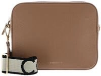 Coccinelle Leder Umh&auml;ngetasche Tebe Crossover Bag Skin hellbraun