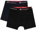 Champion Herren Core x4 Retroshorts, Marineblau & Schwarz, S (4er Pack)
