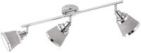 Deckenleuchte Strahler Wohnzimmer grau Deckenlampe silber Deckenstrahler 3 Flammig
