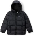 Columbia Youth Unisex Puffect&trade; Hooded Jacket Pufferjacke Mit Kapuze, Schwarz, S EU