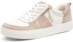 Tamaris Comfort Damen Sneaker flach mit Rei&szlig;verschluss Freizeit, Mehrfarbig