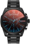 Diesel Mega Chief Uhr f&uuml;r Herren, Chronographenwerk mit Edelstahlarmband