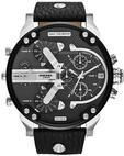 Diesel Herrenuhr Mr. Daddy 2.0, Multifunktionswerk, 57mm Silbernes Edelstahlgeh&auml;use