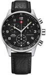 Swiss Military by Chrono Herren Uhr Chronograph Quarzuhrwerk mit Lederarmband Analoge