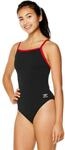 Speedo Damen-Badeanzug, einteilig, Endurance+, Flyback, einfarbig, Teamfarben f&uuml;r
