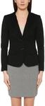 Marc Cain Essentials Damen Blazer +E3410J24, Schwarz (Black 900), 38 (3)