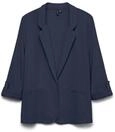 VERO MODA Damen Blazer VMJesmilo Sakko mit Dreiviertel-&Auml;rmeln 10279700 Navy Blazer S