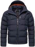STONE HARBOUR Herren warme Winter Steppjacke mit Kapuze Arvidoo S-3XL