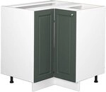 Vicco Eckunterschrank Fame-Line, Gr&uuml;n-Gold Landhaus, 80.5 cm ohne...