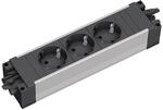 Bachmann Steckdosenleiste Step ALU 3-Fach GST18 Schwarz 906.18815 (modulares