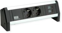 BACHMANN Desk 2xSchutzkontakt 1xUSB A&C, USB Charger 22W Charger, GST18