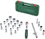 Bosch 1/2" Ratsche, Set 25-teilig (Leistungsstarke Ratsche; Hohes Drehmoment bis 768