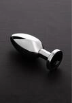 Triune 10.4 cm L&auml;nge Edelstahl Anal Plug extra schwer mit Kristall Schwarz,...