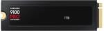 Samsung 9100 PRO Heatsink NVMe M.2 SSD, 1 TB, PCIe 5.0, 14.700 MB/s Lesen, 13.300